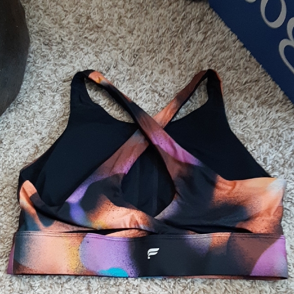 Fabletics Colorful Abstract Sports Bra - Picture 2 of 3